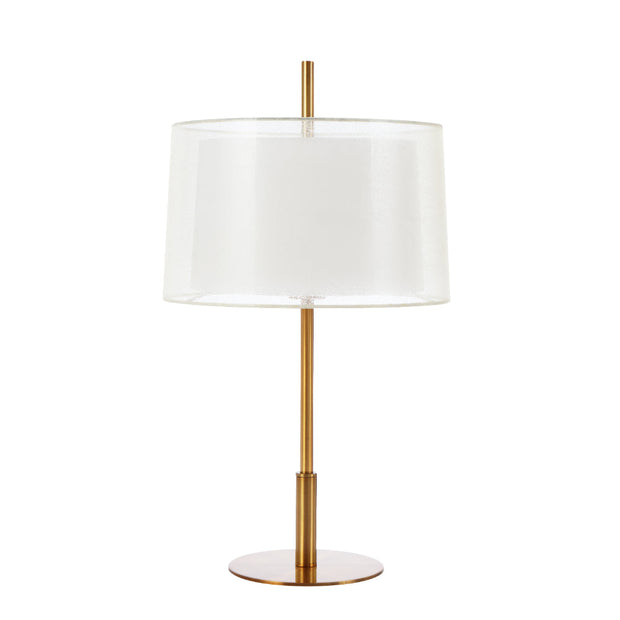 Vale Table Lamp Antique Gold and Ivory
