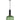 Vintaj Dome Ribbed Green Glass Pendant