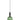 Vintaj Wine Glass Ribbed Green Glass Pendant