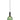 Vintaj Wine Glass Ribbed Green Glass Pendant