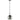Vinum1 Pendant Chrome Wine Glass With Chrome Highlight