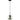 Vinum1 Pendant Chrome Wine Glass With Chrome Highlight