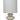 Pebble stacked ivory cream table lamp w ivory shade - Lighting Superstore