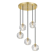 Zaha Cluster Pendant Antique Gold