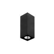 Zeron Mini 12w LED Up/Down Wall Light Black Warm White