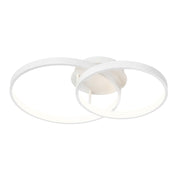 Zola 54w LED 2 Ring Close to Ceiling Light White