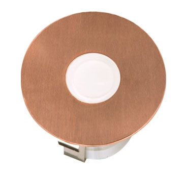 Airlie 5lt 12v Warm White LED Round Deck Light Kit Solid Copper