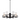 Eamon 6 light Pendant E27 Black Opal Matt