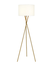 Denise Floor Lamp Antique Gold/Ivory
