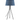 Anna Table Lamp Black with Blue Shade