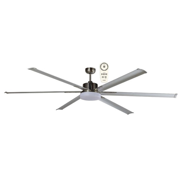 Albatross 84 DC Ceiling Fan Brushed Nickel with 24w CCT Dim LED
