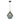 Alice Grey Glass Pendant - Lighting Superstore