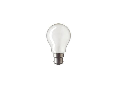 28w = 40w Bayonet (BC) Frosted Fancy Round Energy Saving Halogen - Lighting Superstore