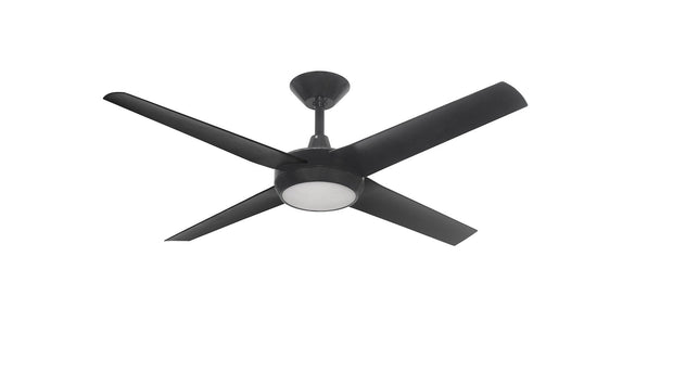 Concept 52 Ceiling Fan Black with 18W CCT LED