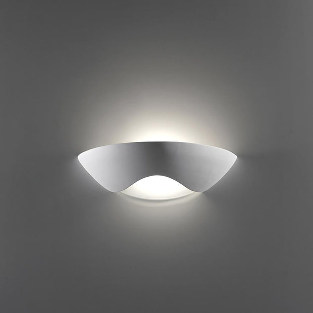 BF-8259 Raw Ceramic and Frosted Glass E27 Wall Light