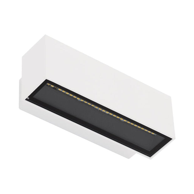 Block 12w LED IP65 Up/Down Wall Light White
