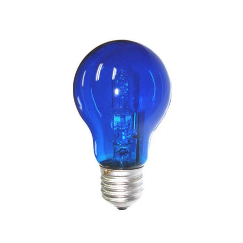 28w = 40w Edision Screw (ES) Blue Energy Saving Halogen GLS - Lighting Superstore