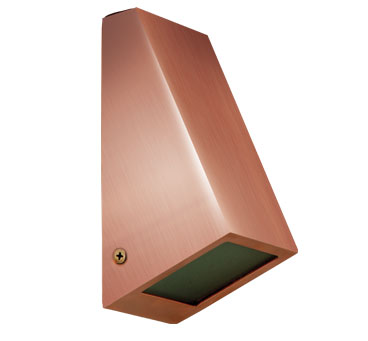 Coogee GU10 Wedge Wall Light Solid Copper
