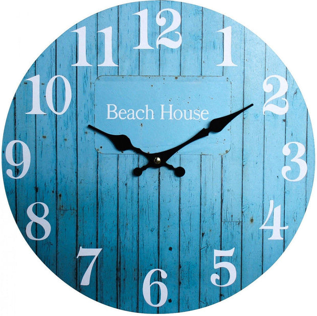 Aqua Beach House Clock - Lighting Superstore