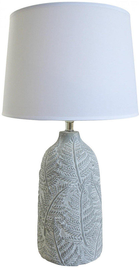 White Fossil Table Lamp - Lighting Superstore