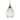 Evelyn Glass E27 Pendant Clear