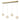Langdon 4lt Bar Warm White 3000K LED Pendant Gold