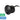 Kroll 2 Daylight 5000K Wall Light 240v Black