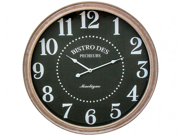 Bistro Framed Black Clock - Lighting Superstore