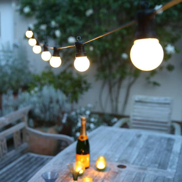 Festoon LED Outdoor String Lights 10m - Frosted - Lighting Superstore