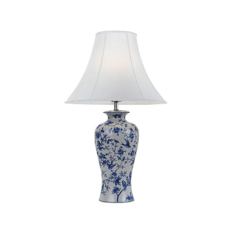 Hulong Table Lamp Blue and White - Lighting Superstore
