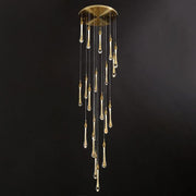 JADORE Pendant 20LT Brass and gold with clear drops