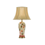 Lantau Table Lamp Gold with Flowers - Lighting Superstore