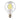 6W LED G95 2700k CLEAR Globe