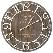 ME114 Dupont Wooden Wall Clock 68cm