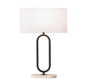 SOHO TABLE LAMP Terrazzo with 40cm Shade in Whit