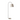Silas Floor Lamp Black & Marble With 45cm Shade In White