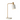 Mahala Desk Lamp Satin Brass & Marble With White Shade