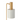 Mahala Floor Lamp Satin Brass & Marble With White Shade
