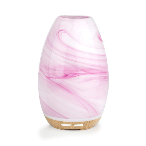 Aroma Swirl Diffuser Wood Base Pink - Lighting Superstore