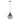 Sail Pendant Satin Chrome with Smoke Glass