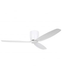Seacliff 52 Inch flush DC ceiling fan white