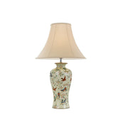 Shibo Table Lamp Cream and Flowers - Lighting Superstore