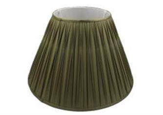 7.15.10 Pleated Lamp Shade - Olive - Lighting Superstore