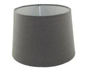 15.18.12 Tapered Lamp Shade - Charcoal Cotton - Lighting Superstore