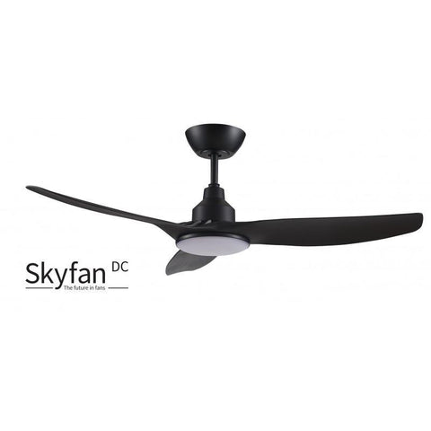 Skyfan 52 DC Ceiling Fan Black with LED Light - Lighting Superstore