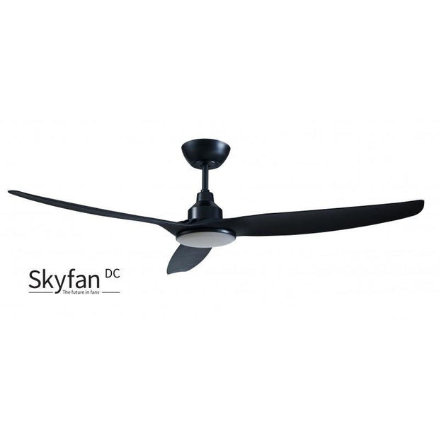 Skyfan 60 DC Ceiling Fan Black with LED Light - Lighting Superstore