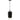 Slim Black and Glass Pendant Light - Lighting Superstore