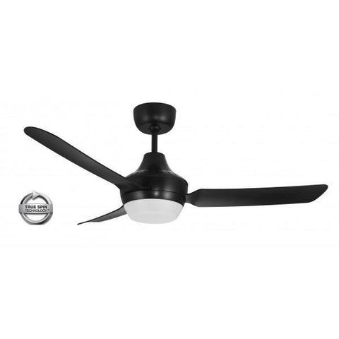 Stanza 48 Ceiling Fan Black with B22 Light - Lighting Superstore