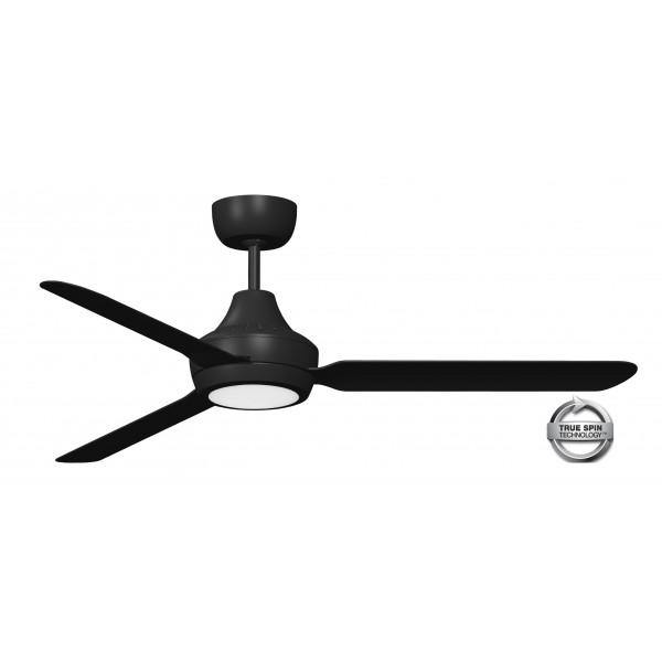 Stanza 56 Ceiling Fan Black with LED Light - Lighting Superstore