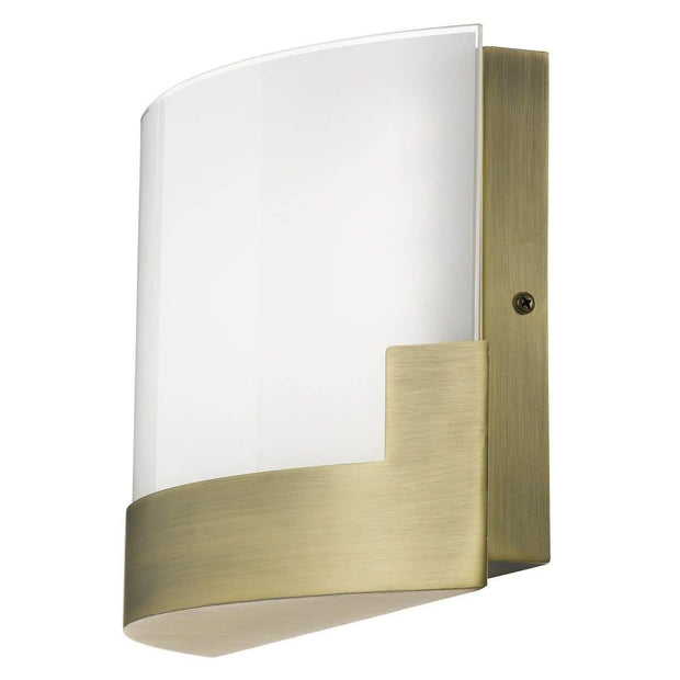 Solita Wall Light Tri-Colour LED Antique Brass Small - Lighting Superstore